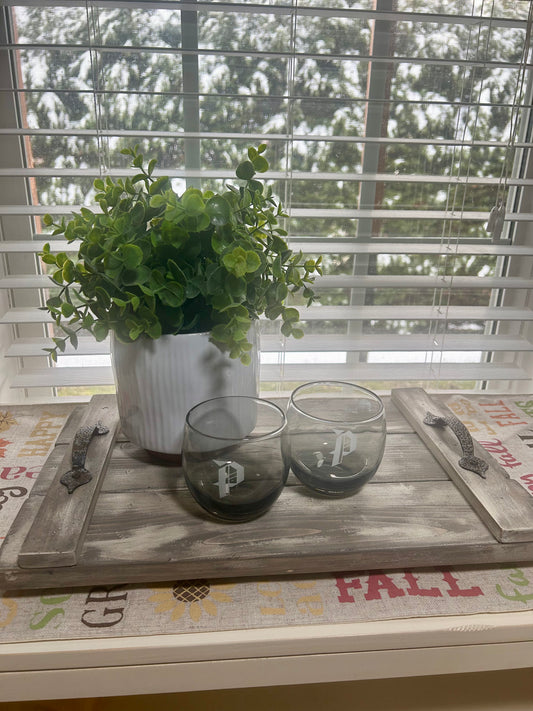 Farmhouse Distressed Serving Tray/Riser